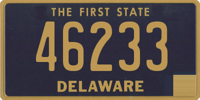 DE license plate 46233