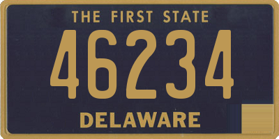 DE license plate 46234