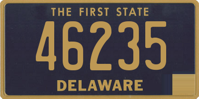 DE license plate 46235
