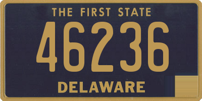 DE license plate 46236