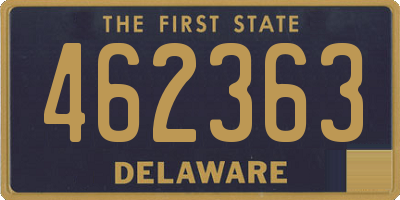 DE license plate 462363