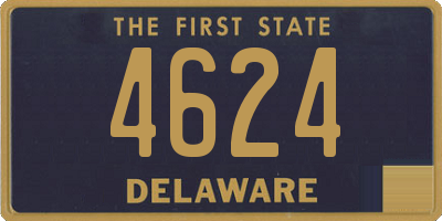 DE license plate 4624