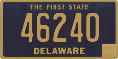 DE license plate 46240