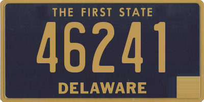 DE license plate 46241