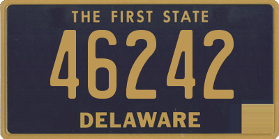 DE license plate 46242