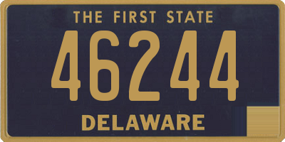 DE license plate 46244