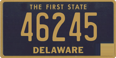 DE license plate 46245