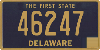 DE license plate 46247