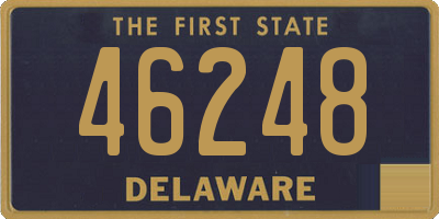 DE license plate 46248
