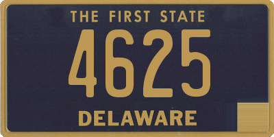 DE license plate 4625