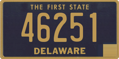DE license plate 46251