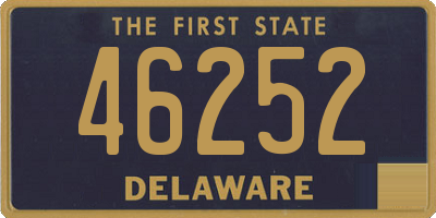 DE license plate 46252