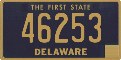 DE license plate 46253