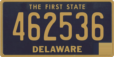 DE license plate 462536