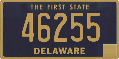 DE license plate 46255