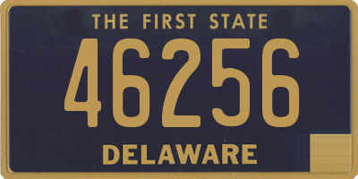 DE license plate 46256