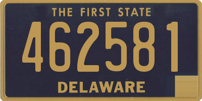 DE license plate 462581