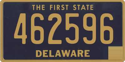 DE license plate 462596