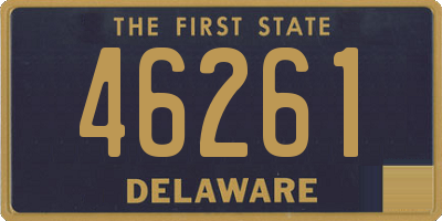 DE license plate 46261