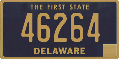 DE license plate 46264
