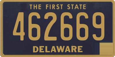 DE license plate 462669