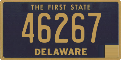 DE license plate 46267