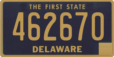 DE license plate 462670