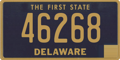 DE license plate 46268