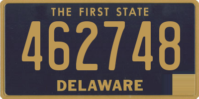 DE license plate 462748