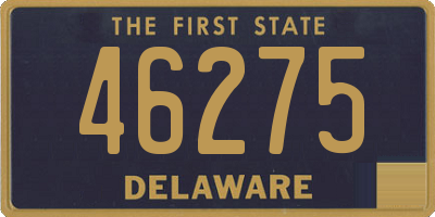 DE license plate 46275