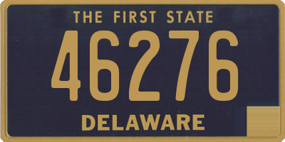 DE license plate 46276