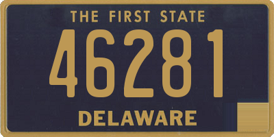 DE license plate 46281