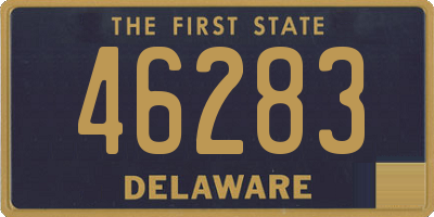 DE license plate 46283