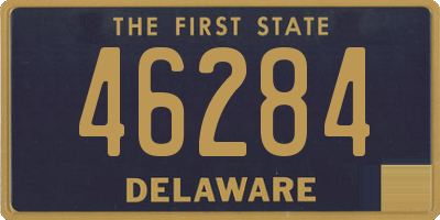 DE license plate 46284