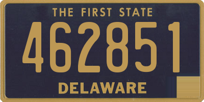 DE license plate 462851