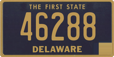 DE license plate 46288