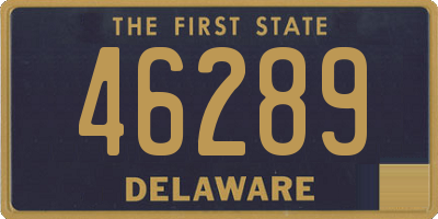 DE license plate 46289