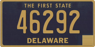 DE license plate 46292