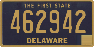 DE license plate 462942