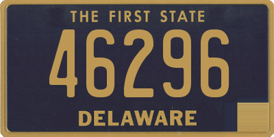 DE license plate 46296