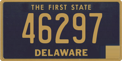 DE license plate 46297
