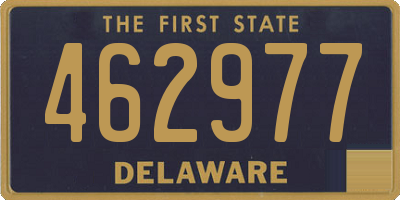 DE license plate 462977
