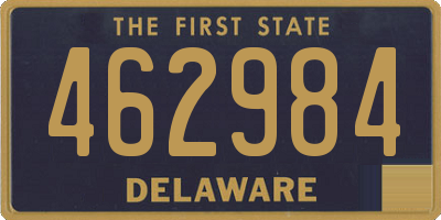 DE license plate 462984