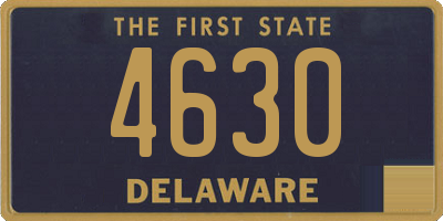 DE license plate 4630