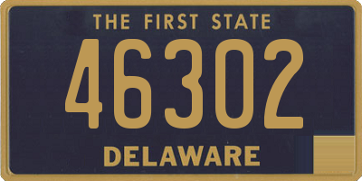 DE license plate 46302