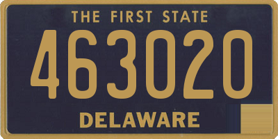 DE license plate 463020