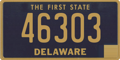 DE license plate 46303