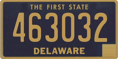 DE license plate 463032