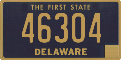 DE license plate 46304