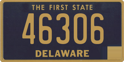 DE license plate 46306